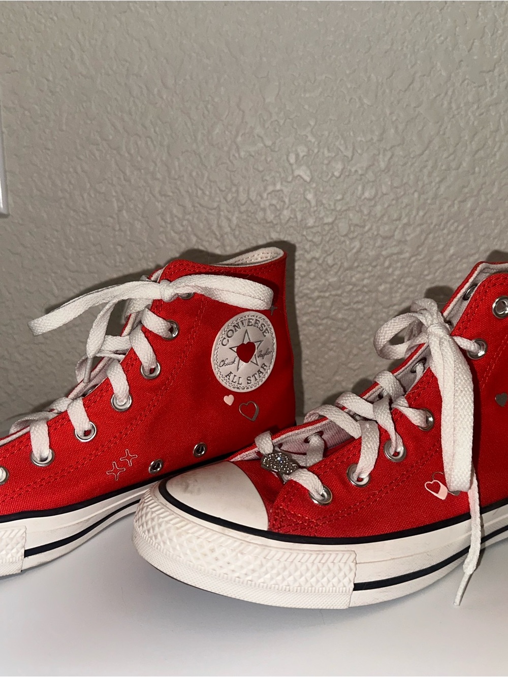 Red Hightop Converse - Picture 3 of 6